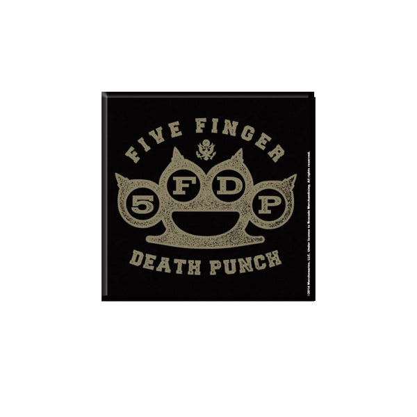 Five Finger Death Punch gift set with Beanie, 5 x Button Badges, Fridge Magnet, Drinks Coaster