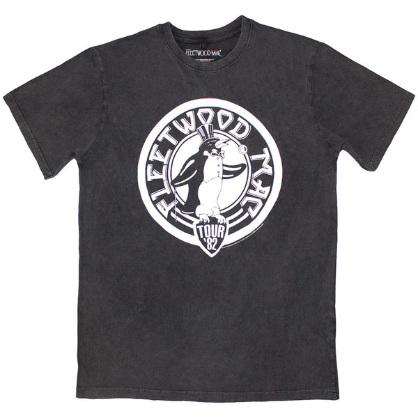 Fleetwood Mac | Official Stone Wash T-Shirt | Tour '82 Penguin