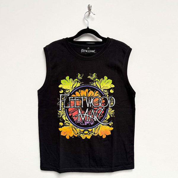 Fleetwood Mac | Official Band Tank T-Shirt | Circle Floral Logo