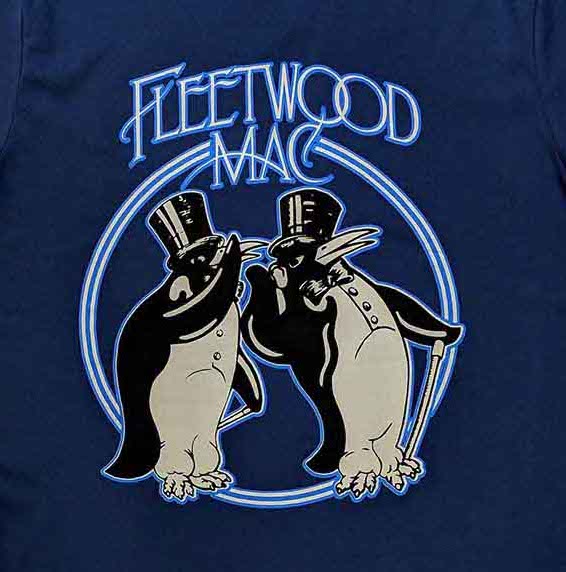 Fleetwood Mac | Official Band T-Shirt | Penguins Blue