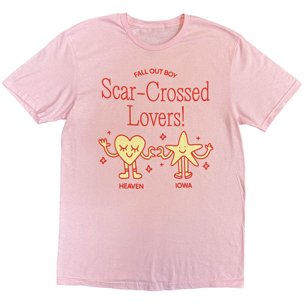 Fall Out Boy | Official Band T-Shirt | Star Crossed Lovers (Pink)