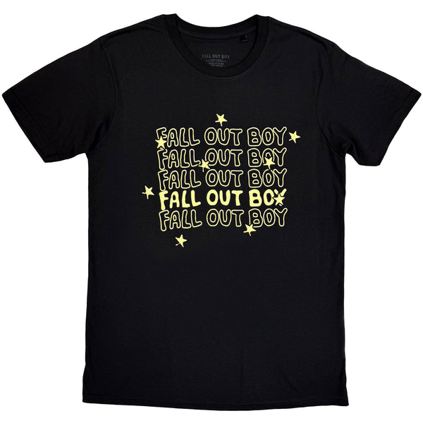 Fall Out Boy | Official Band T-Shirt | Logo Repeat (Black)