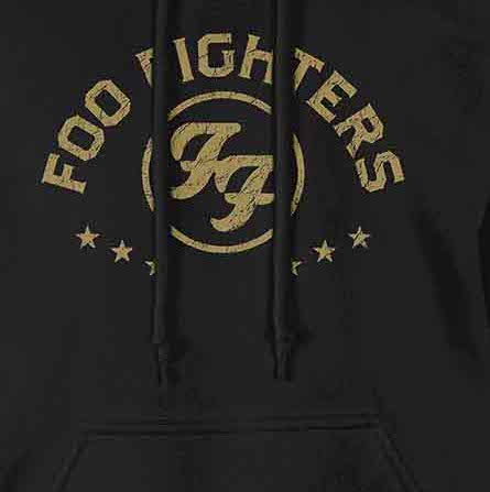 Foo Fighters Unisex Pullover Hoodie: Arched Stars