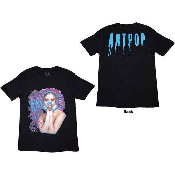 Lady Gaga | Official Band T-Shirt | Artpop Goggles (Back Print)