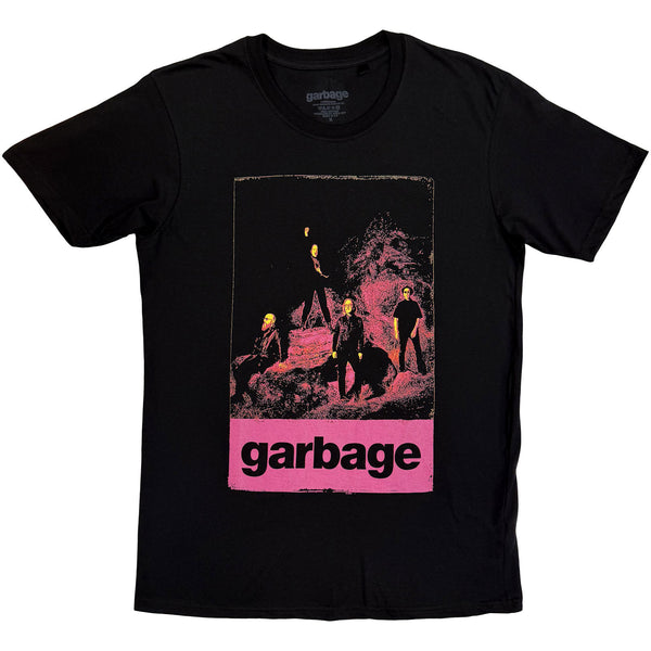 Garbage | Official Band T-Shirt | Neon Band (Black)