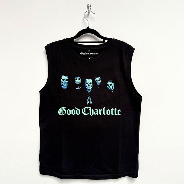 Good Charlotte | Official Band Tank T-Shirt | Generation Rx Skull Faces