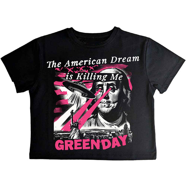 Green Day | Official Ladies Band Crop Top | American Dream