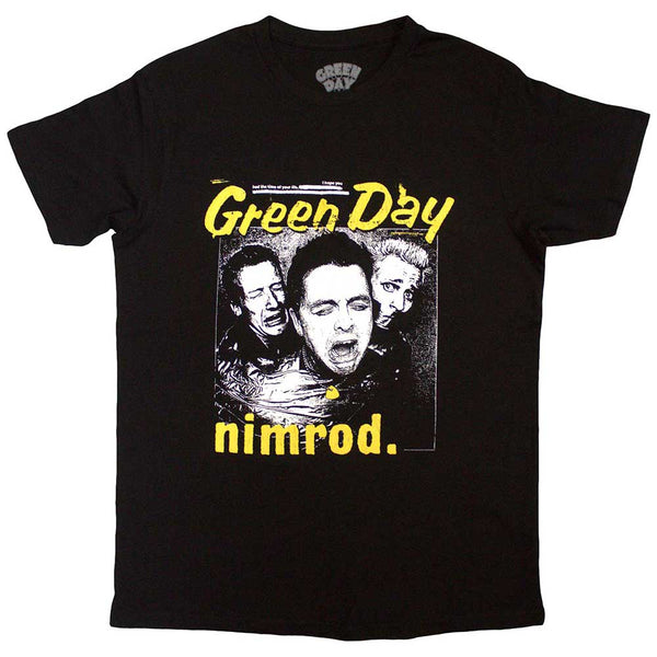 Green Day | Official Band T-Shirt | Yellow Pick -Nimrod