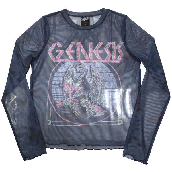 Genesis | Ladies Long Sleeve Official Band T-Shirt | Bird Hand (Mesh)