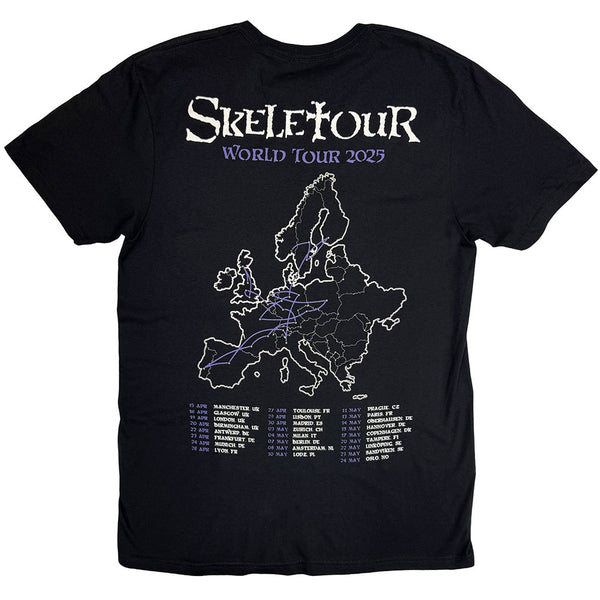 Ghost | Official T-Shirt | Skeleta Album Cover '25 Tour Dates (Back Print)
