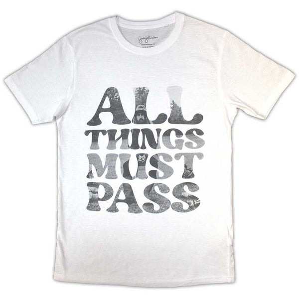 George Harrison | Official Band T-Shirt | All Things Must Pass Text Infill