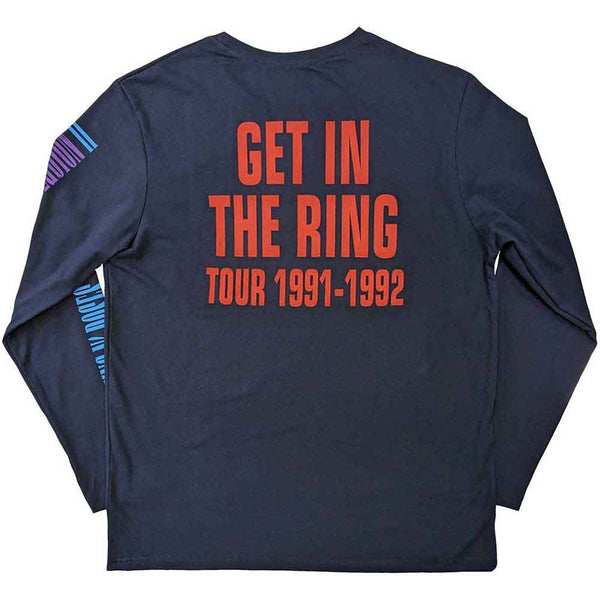 Guns N' Roses | Official Band Long Sleeve T-Shirt | Get In The Ring Tour '91-'92 (Back & Sleeve Print)