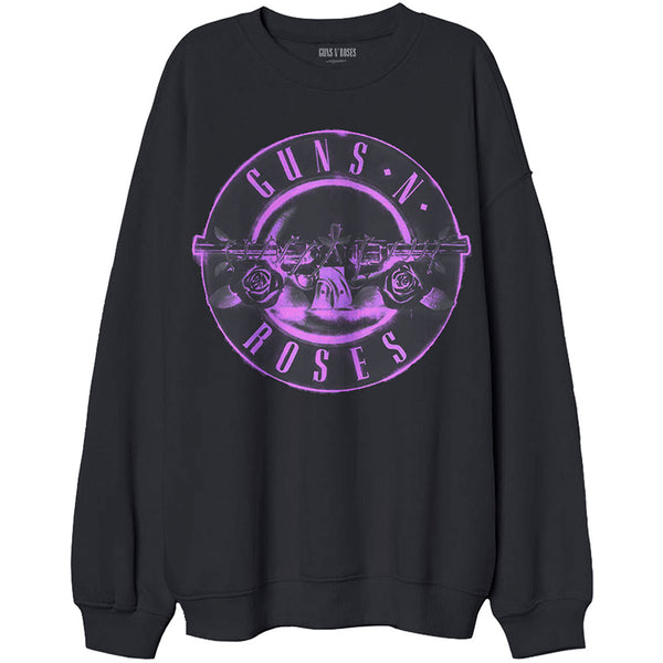 Guns N' Roses | Official Band Sweatshirt | Pink Bullet (Oversized)