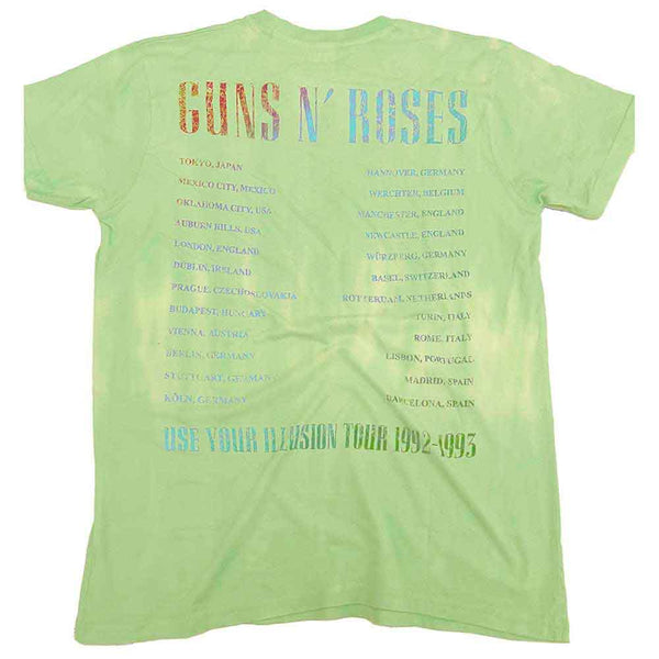 Guns N' Roses | Official Band T-Shirt | Gradient Use Your Illusion Tour (Wash Collection & Back Print)