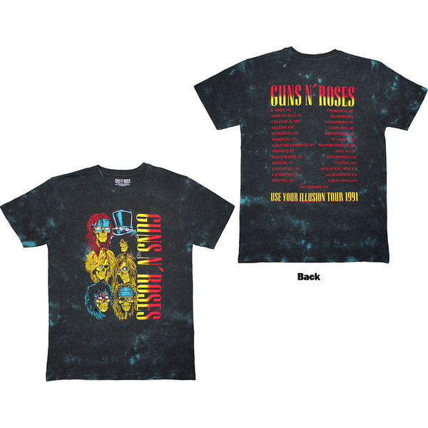 Guns N' Roses | Official T-Shirt | UYI Tour '91 (Back Print & Wash Collection)