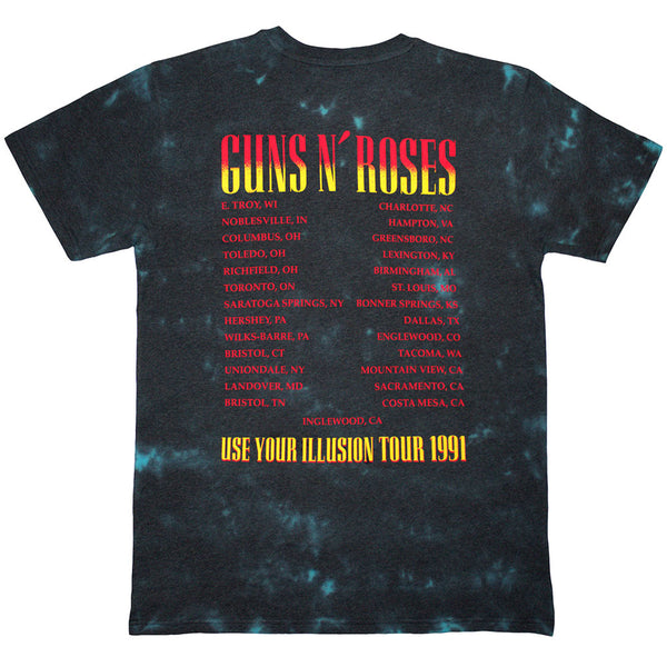 Guns N' Roses | Official T-Shirt | UYI Tour '91 (Back Print & Wash Collection)