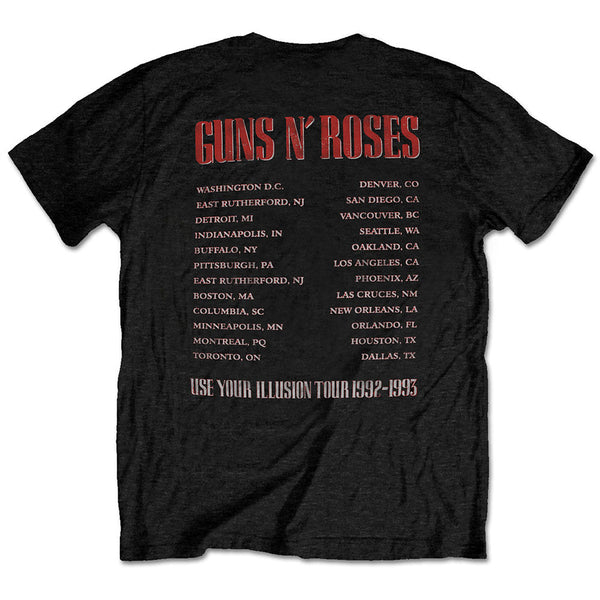 SALE | Guns N' Roses | Official Band T-shirt | Illusion Tour (Back Print)