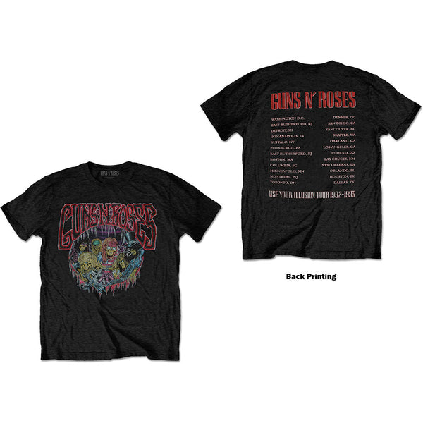 SALE | Guns N' Roses | Official Band T-shirt | Illusion Tour (Back Print)