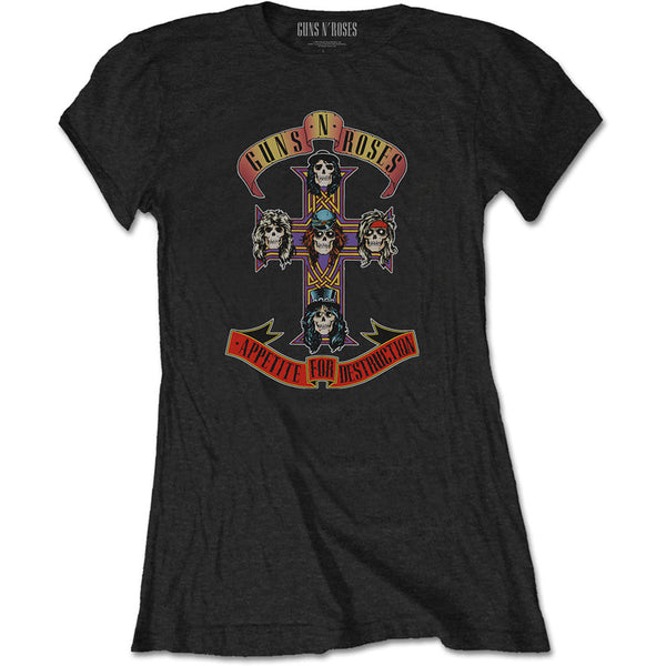 SALE | Guns N' Roses  | Official Ladies T-shirt |  Appetite for Destruction