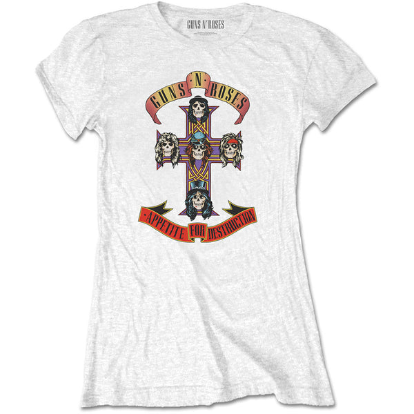 SALE Guns N' Roses  | Official Ladies T-shirt |  Appetite for Destruction 40% OFF