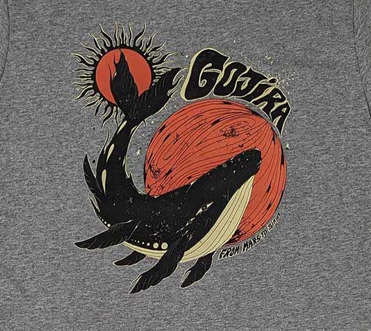 Gojira | Official Band Ringer T-Shirt | Whale