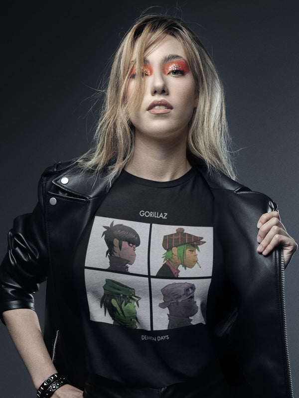 Gorillaz | Official Band Ladies T-Shirt | Demon Days