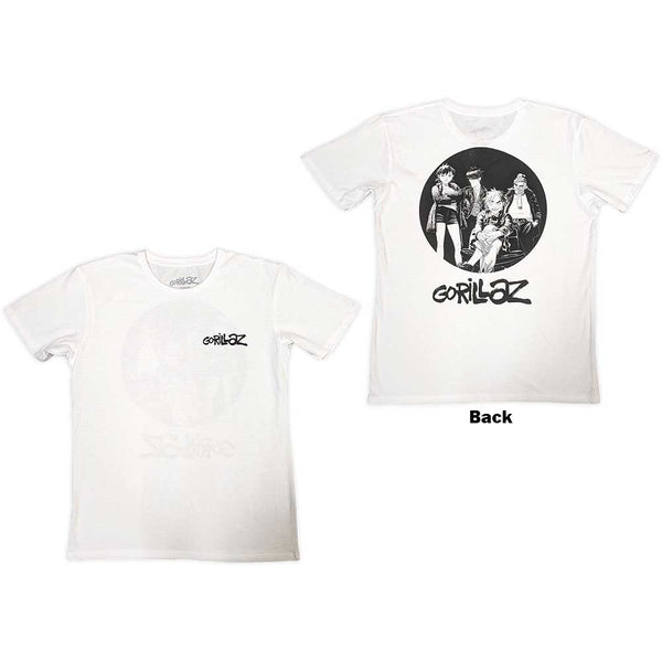 Gorillaz | Official Band T-Shirt | Song Machine Brush Logo (Back Print)