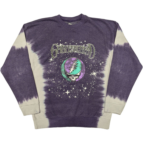 Grateful Dead | Official Dip Dye Sweatshirt | Cosmic Stealie (Wash Collection)