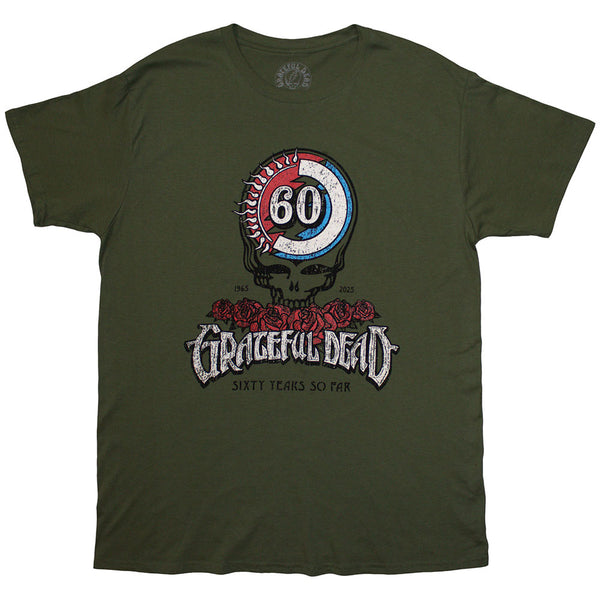 Grateful Dead | Official Band T-Shirt | 60th Roses