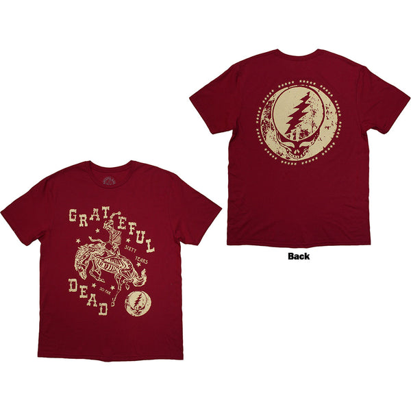 Grateful Dead | Official Band T-Shirt | Skeleton Horse (Back Print)