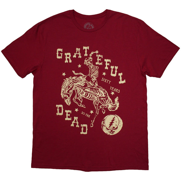 Grateful Dead | Official Band T-Shirt | Skeleton Horse (Back Print)