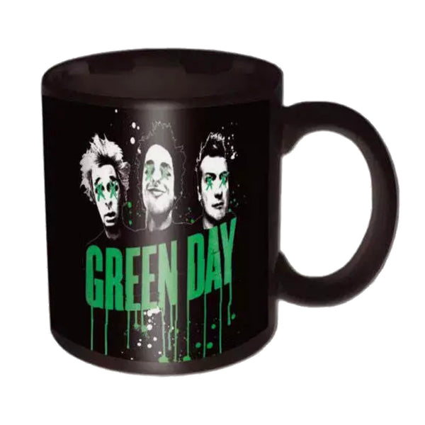 Green Day official boxed Coffee Mug featuring Green Day Dripping Logo.