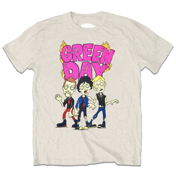 Green Day | Official T-Shirt | Walking Zombies