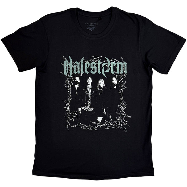 Halestorm | Official Band T-Shirt | Jagged Frame (Black)