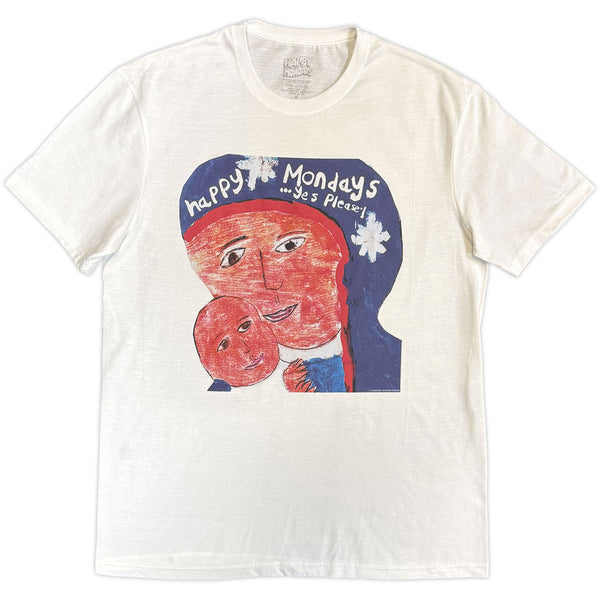Happy Mondays | Official Band T-Shirt | Yes Please (White)