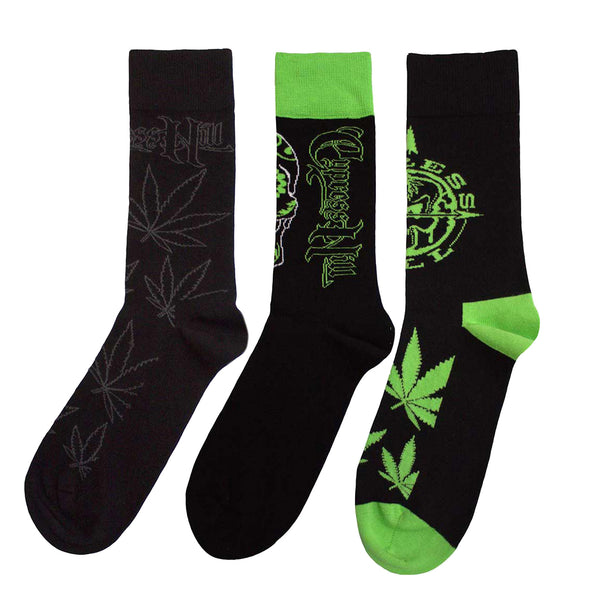 Cypress Hill Socks 3 Pack - Adult UK 7-11 (EU 41-46, US 8-12)