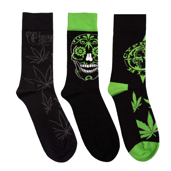 Cypress Hill Socks 3 Pack - Adult UK 7-11 (EU 41-46, US 8-12)