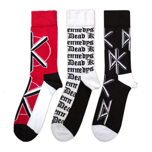 Dead Kennedys Socks 3 Pack - Adult UK 7-11 (EU 41-46, US 8-12)