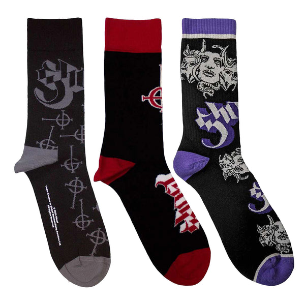 Ghost Socks 3 Pack - Adult UK 7-11 (EU 41-46, US 8-12)