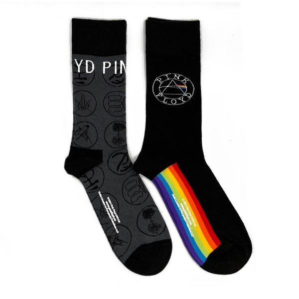 Pink Floyd Socks 2 Pack - Adult UK 7-11 (EU 41-46, US 8-12)