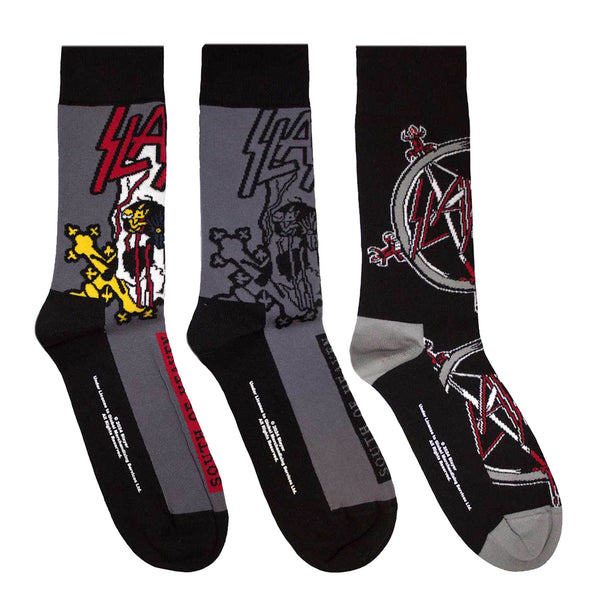 Slayer Socks 3 Pack - Adult UK 7-11 (EU 41-46, US 8-12)