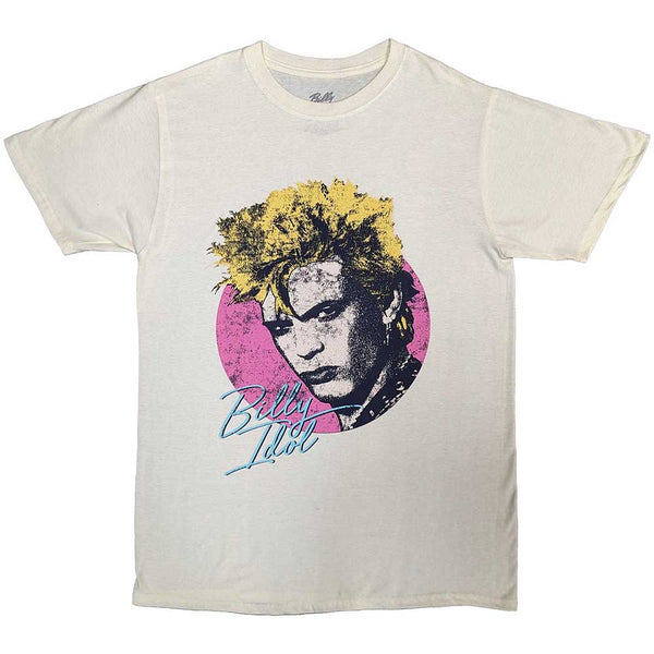 Billy Idol | Official Band T-Shirt | Circle Illustration