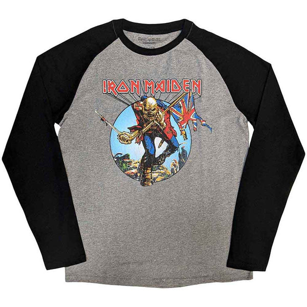 Iron Maiden | Official Band Raglan T-Shirt | Trooper Burst