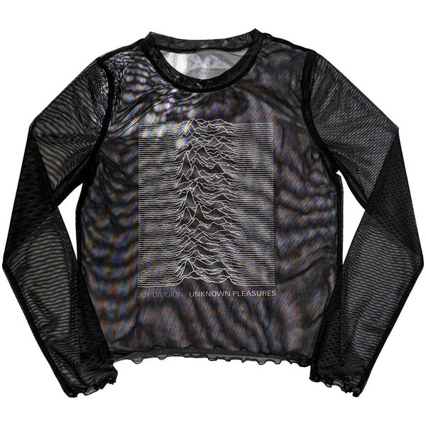 Joy Division | Ladies Long Sleeve Official Band T-Shirt | Unknown Pleasures (Mesh)