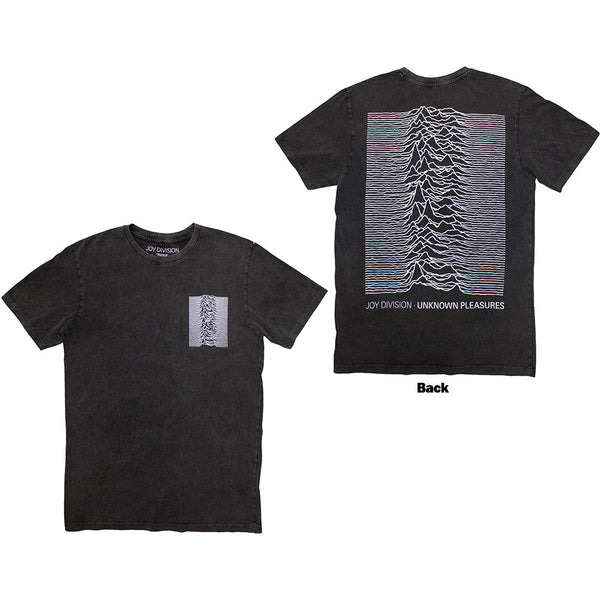 Joy Division | Official Stone Wash T-Shirt | Pulsar Pocket Wave (Back Print)