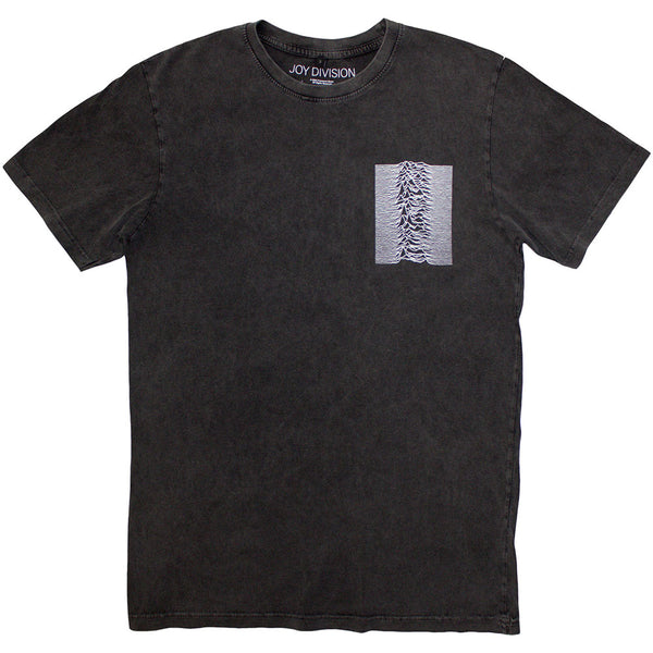 Joy Division | Official Stone Wash T-Shirt | Pulsar Pocket Wave (Back Print)