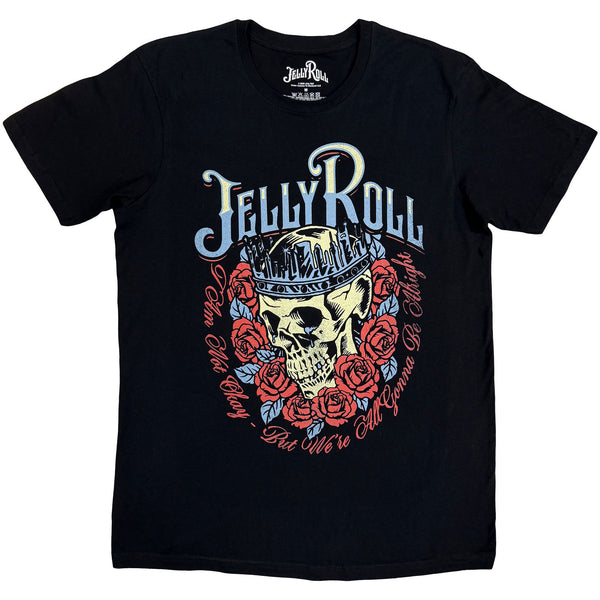 Jelly Roll | Official Band T-Shirt | Skull Rose (Black)