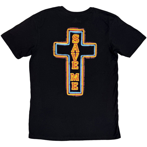 Jelly Roll | Official Band T-Shirt | Save Me Neon (Black) (Back Print)