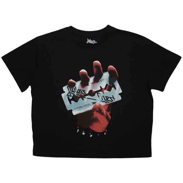 Judas Priest | Official Ladies Crop Top | British Steel