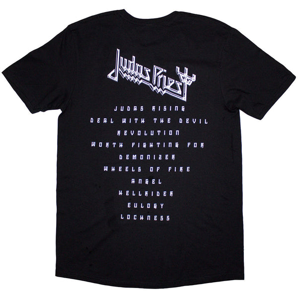 Judas Priest | Official Band T-Shirt | Angel Of Retribution Tracklst (Back Print)